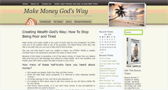 Desktop Screenshot of makemoneygodsway.com